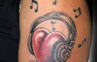 Tattoo : Cuore e musica
